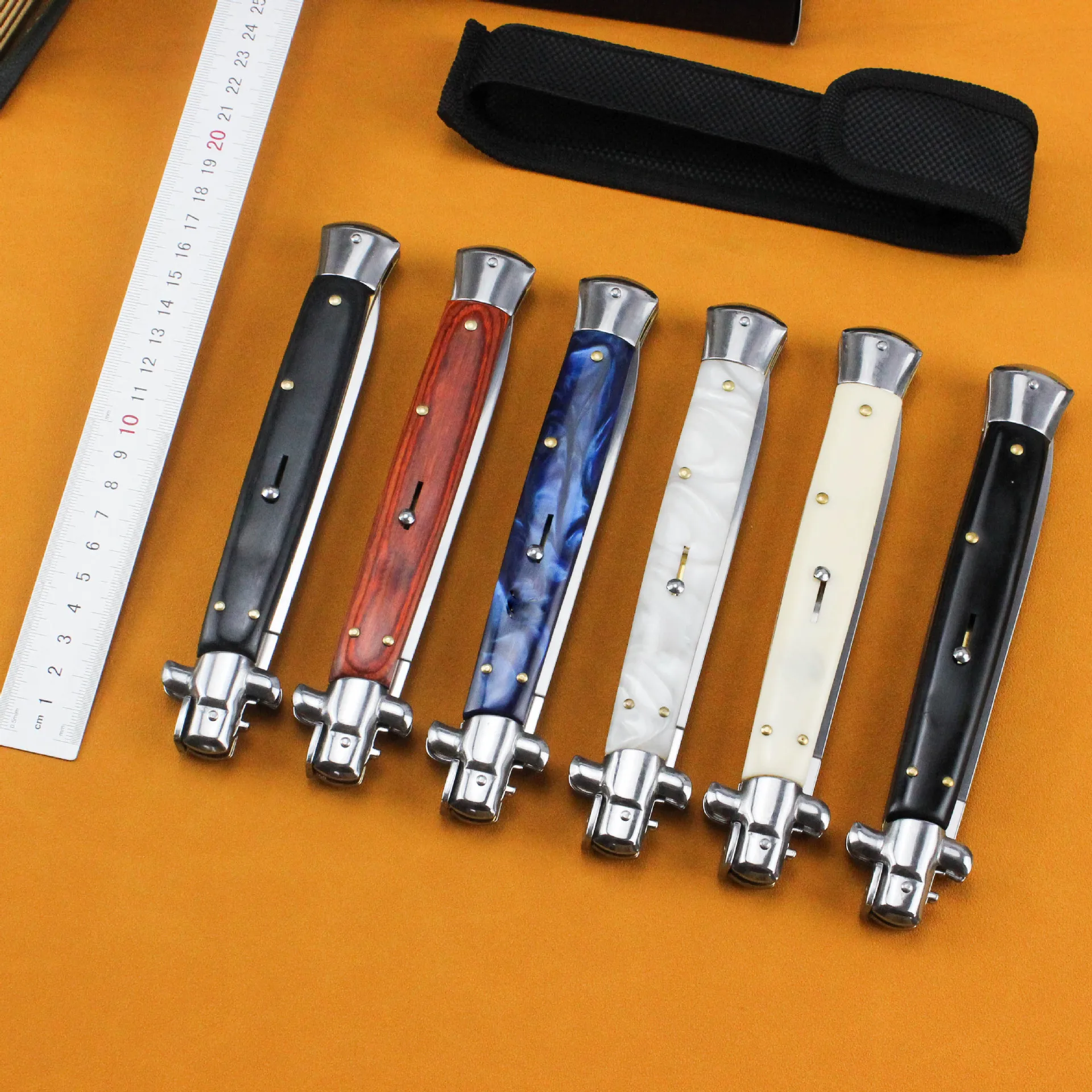 

New 13AKC Folding Knife High Hardness Portable Camping Hunting Outdoor Folding Knife Wilderness Survival Knife for Italy Spot