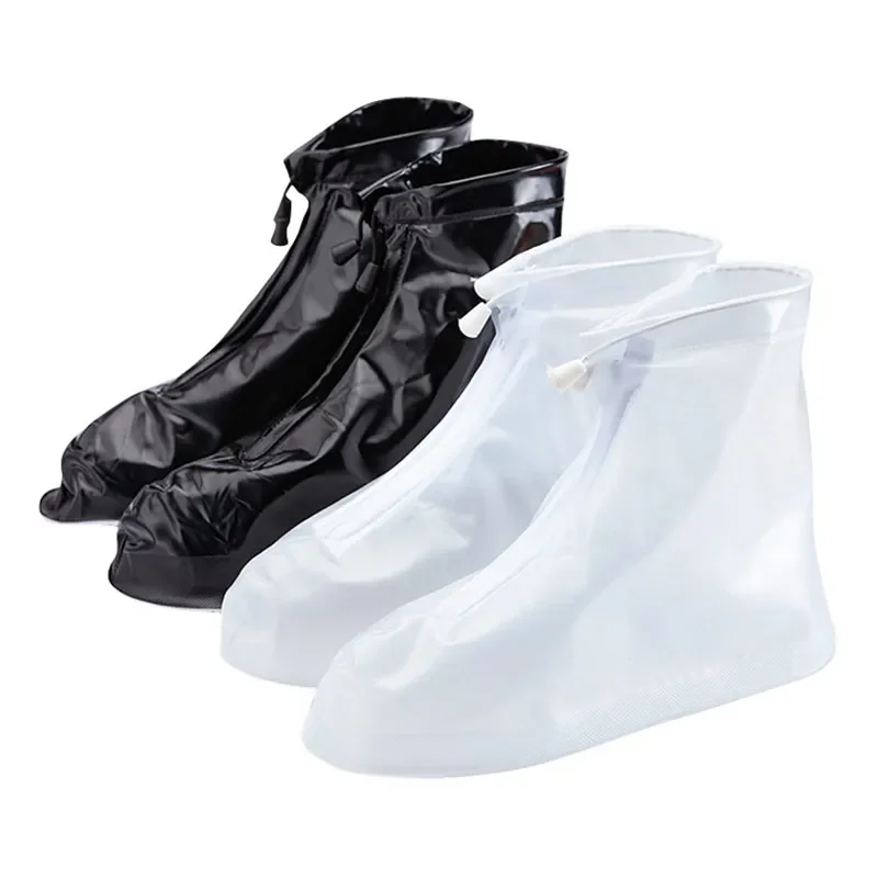 Rain Boot Cover with Waterproof Layer Men Women Outdoor Hiking PVC Slip-resistant Overshoes Shoes Protectors