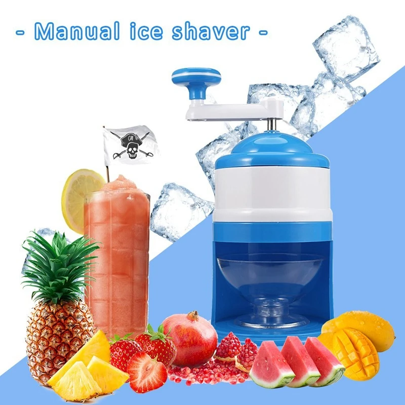

Household Easy Ice Shaver Crusher Handheld Snow Manual Crushing Ice Machine