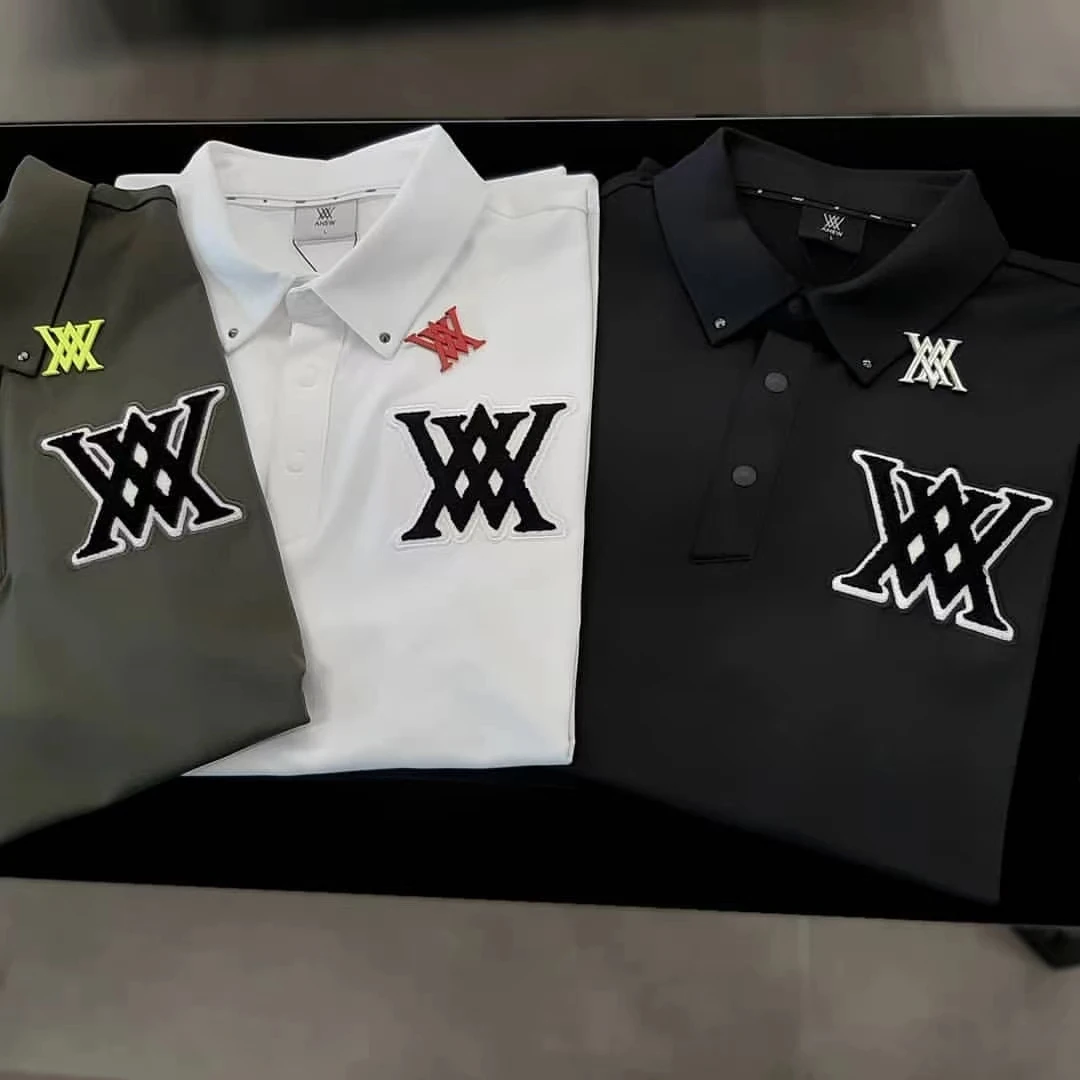 

Golf clothing men's and women's summer quick-drying stretch short-sleeved T-shirt Korean sports ball clothes