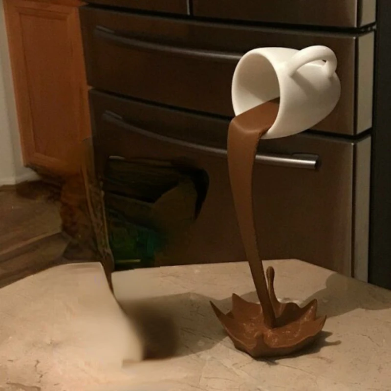 

Day Suspended Coffee Mug Standing Mug Resin 3D Stereo Coffee Cup Desktop Decoration Crafts Home Decor