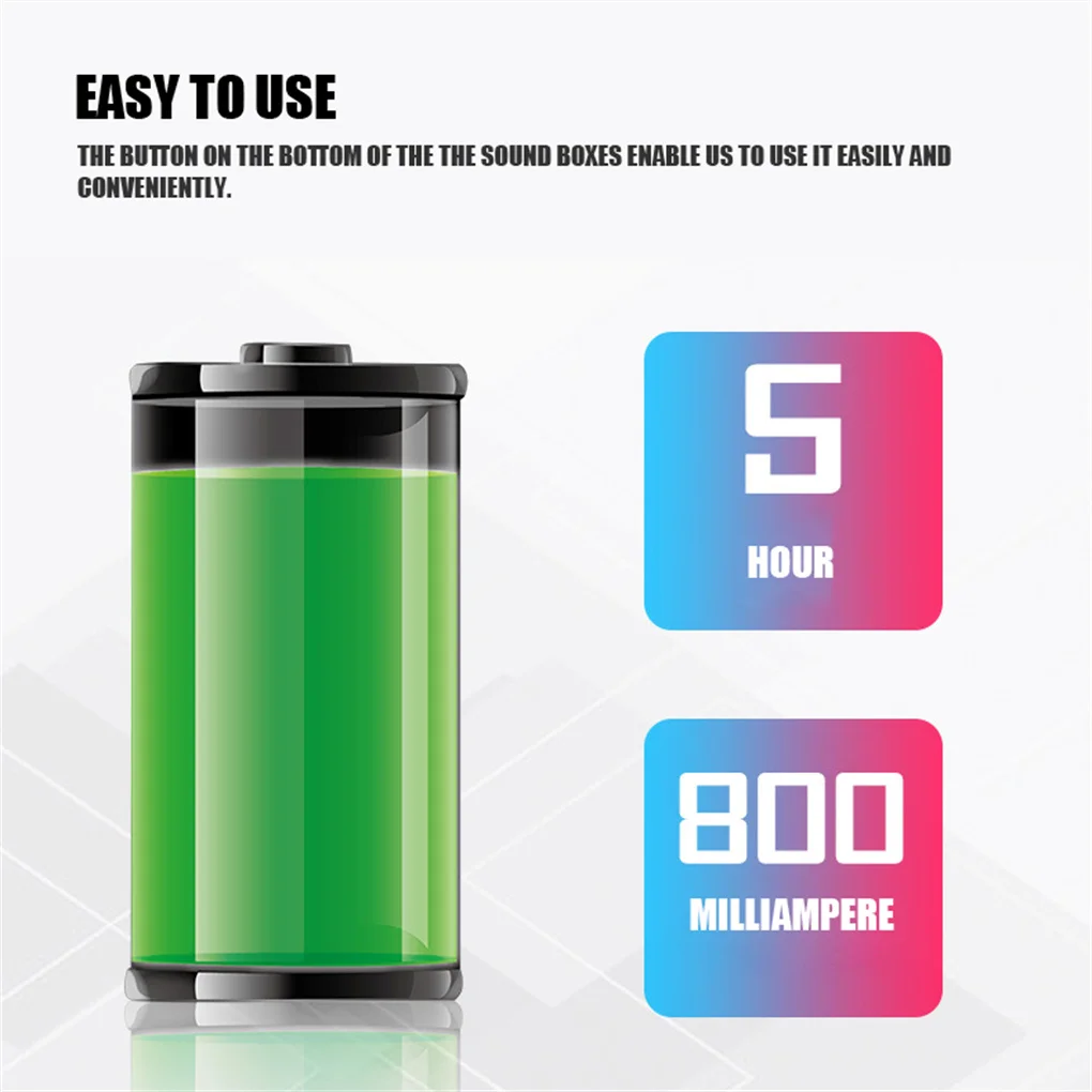 Bluetooth-Колонка 5 0 800 мА · ч мВ USB-зарядка |