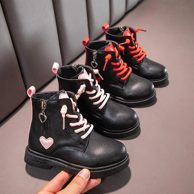 

Fashion Low-barrel Girls Boots Warm Autumn Winter Cotton Boots For Girls Outdoor Casual Shoes Zipper Toddler Girl Winter Boots