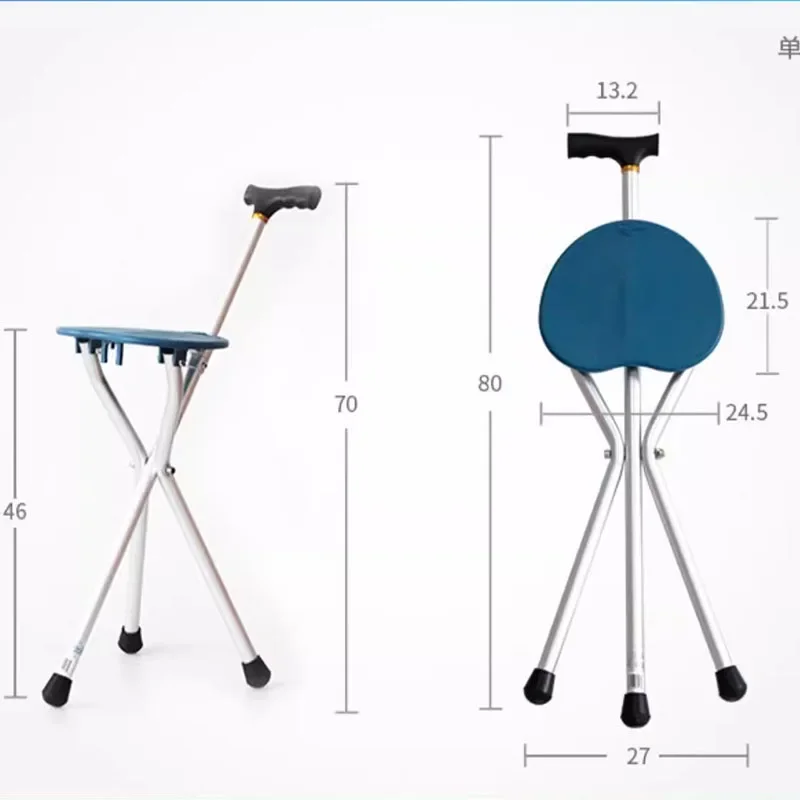 Твердый табурет для пожилых людей сверхлегкий из алюминиевого сплава мебель