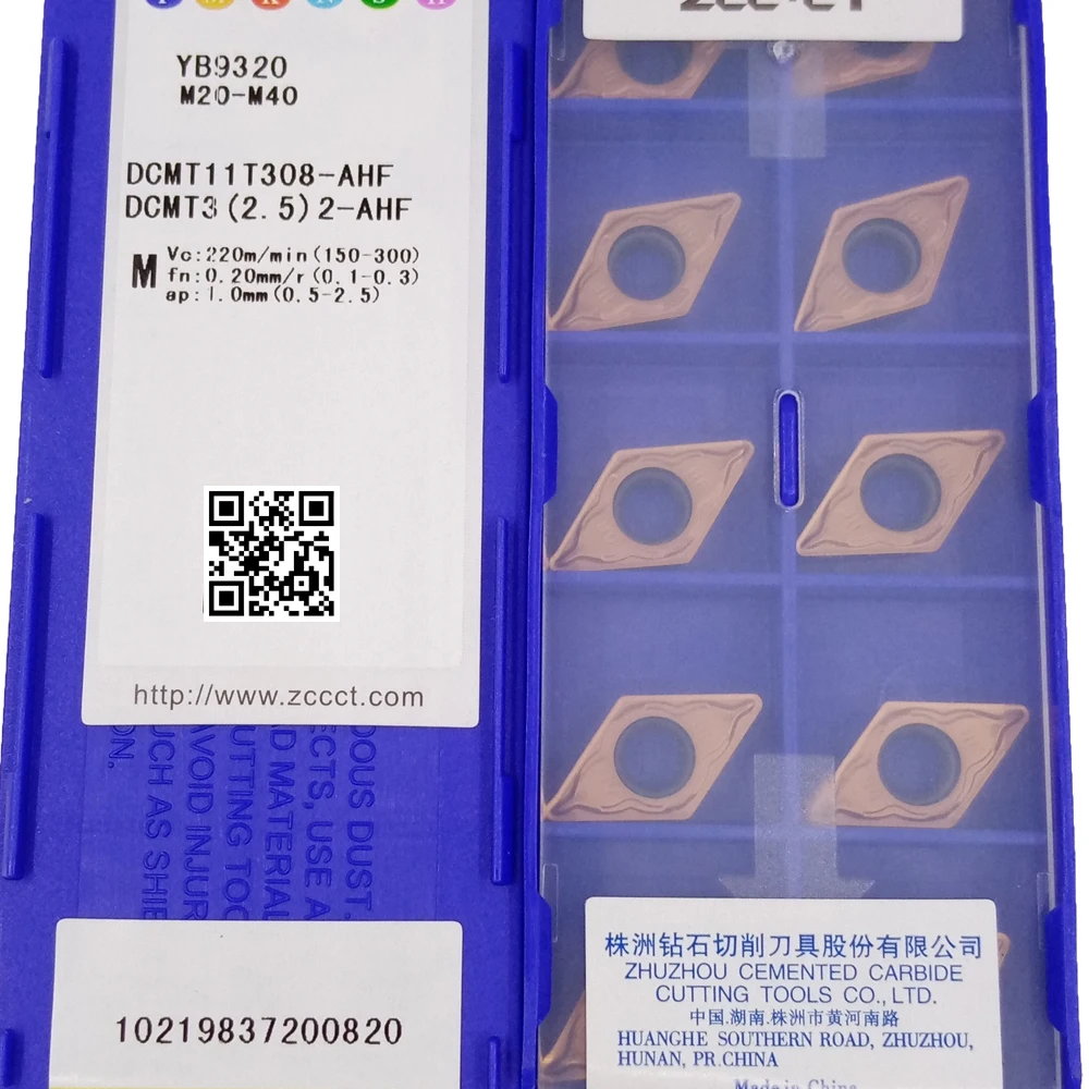 

DCMT11T308-AHF YB9320 10 шт./лот ЧПУ токарные вставки dcmt dcmt11t308 ahf