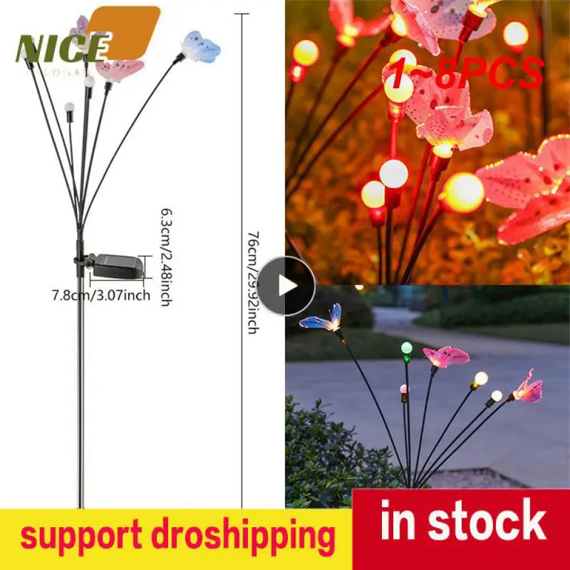 

1 ~ 8 шт., фонари на солнечной батарее