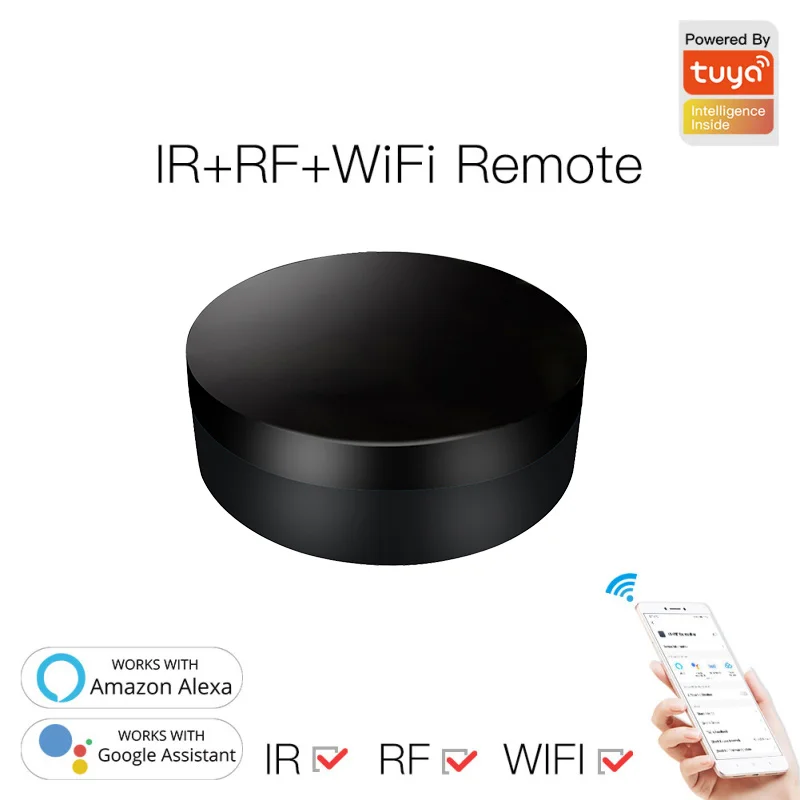 

Rf433 Frequency Ir Remote Control Universal Tuya Wifi Rfir Remote Controller No Hub Need Voice Control Wireless Controller
