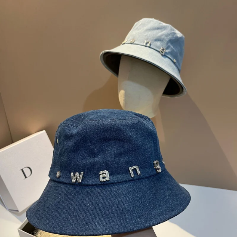 

Панама в Корейском стиле с надписью Стразы Женская Всесезонная модная удобная дышащая Шляпа Унисекс Солнцезащитная Повседневная шляпа