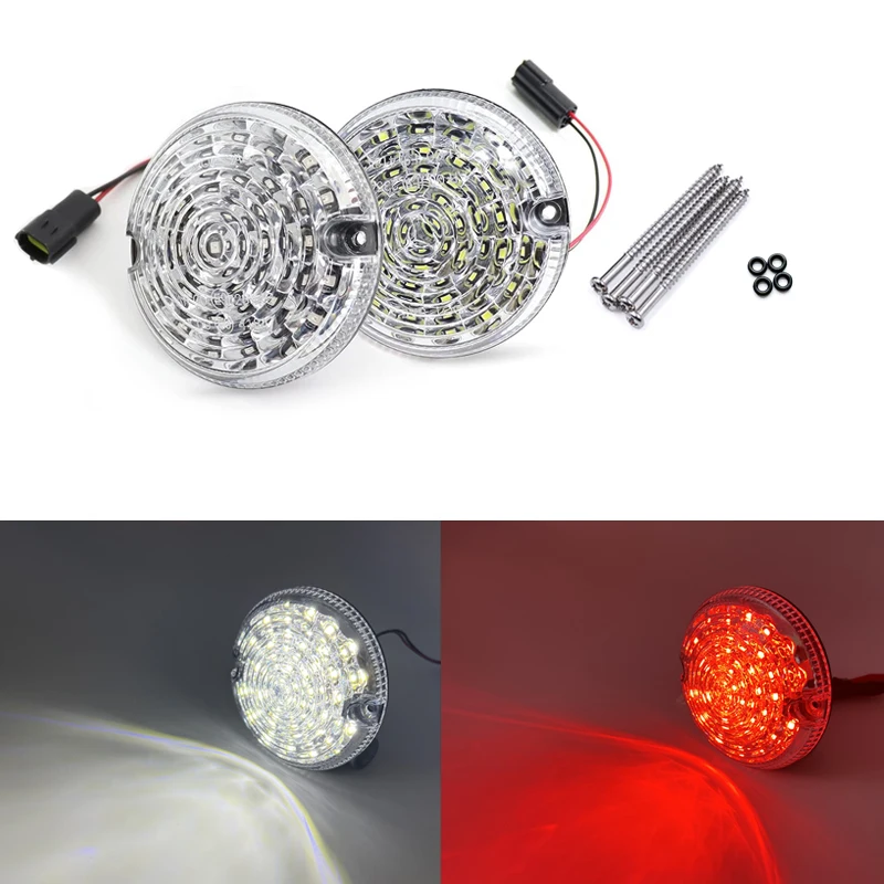 Для Land Rover Defender 90/110 1983-2016 прозрачные линзы светодиодный задний фонарь стоп-сигнал противотуманный задний передний боковой индикатор положения