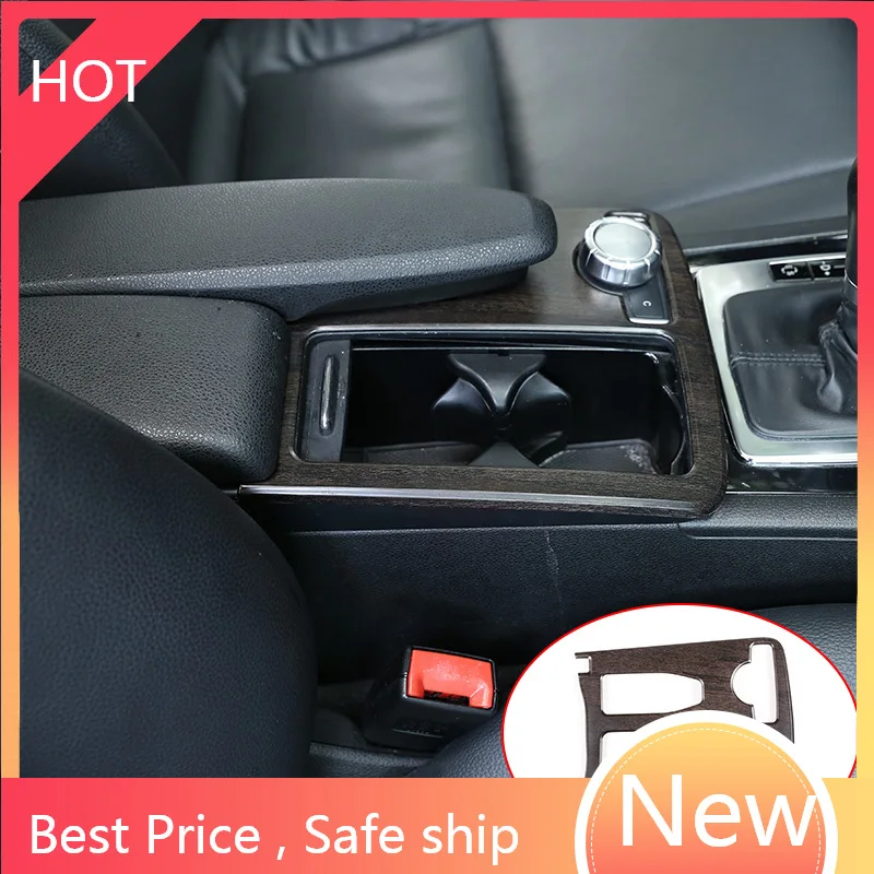 

For Mercedes Benz C Class W204 2008-2014 Car ABS Central Console Cup Holder Frame Trim For Mercedes-benz E Class W212 2010-2011