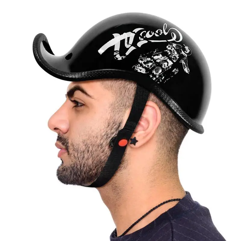 

Motorcycle Helmets Dovetail Motorbike Open Face Helmets Baseball Motorcycle Helmets With Quick Release Buckle For Bicycles