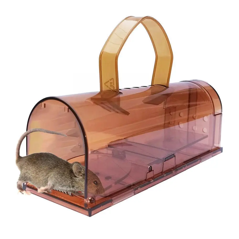 Plastic Mouse Trap Live Catcher Reusable Kids Pets Safe Pest Controller No Kill Live Catcher Mice Rat Trap For Warehouse In K0y9