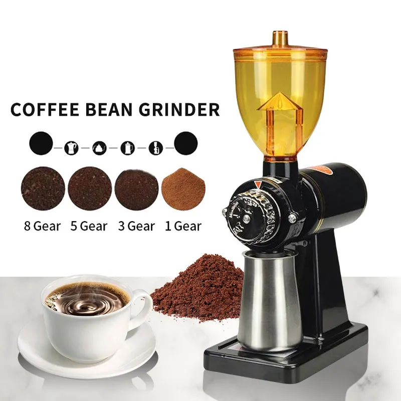 

Электрическая кофемолка для зерен эспрессо, 220 В, 8 настроек