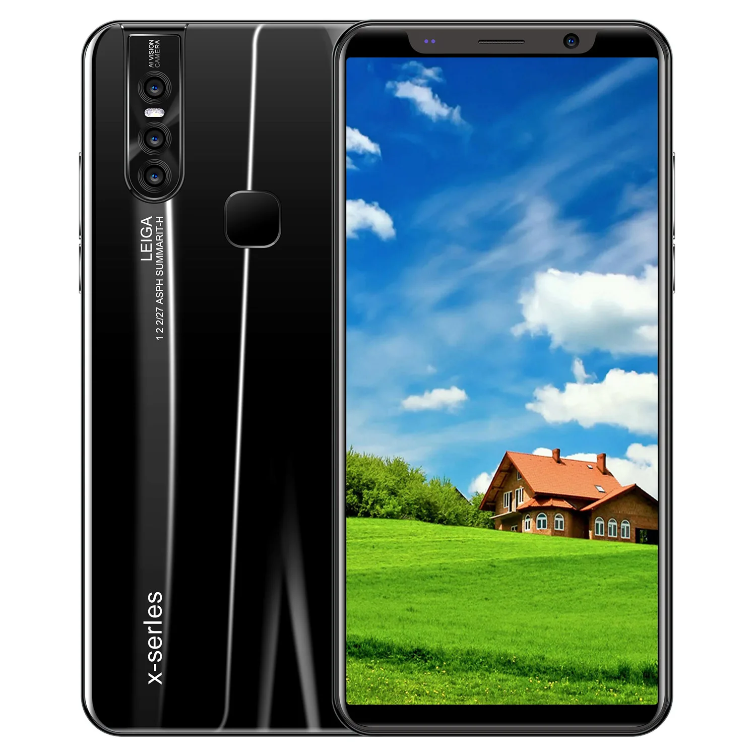 

New X27 Plus Smartphone 64G+4G 200W Universal Large Straight Screen Quad Core Smartphone Dual SIM Dual Standby Black