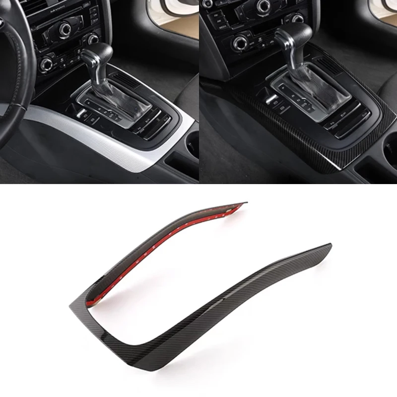 

Front Center Console Gear Shift Frame Decoration Cover Trim For Audi A4 B8 A5 2009-2016 ABS Car Styling Interior Modified