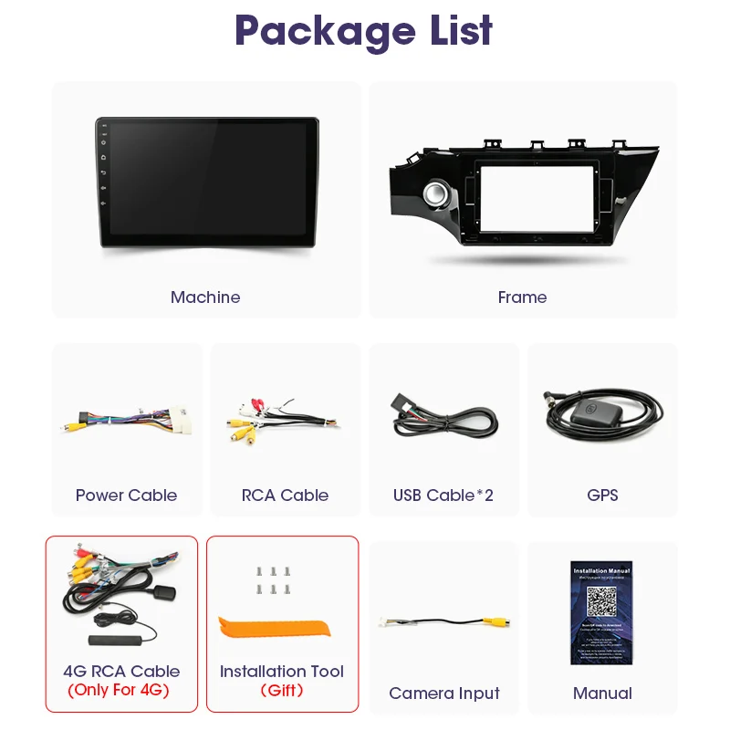 Vtopek 10&quot 4G+WiFi DSP 2din Android 10.0 Car Radio Multimidia Video Player Navigation GPS For KIA RIO 4 RIO4 2017-2019 Head Unit |