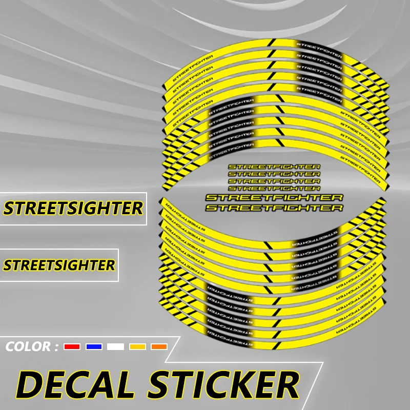 

For Ducati STREETFIGHTER 848 Streetfighter V4 V4S Motorcycle Inner Rim Reflective Protection Decal Tire Wheel Sticker Waterproof