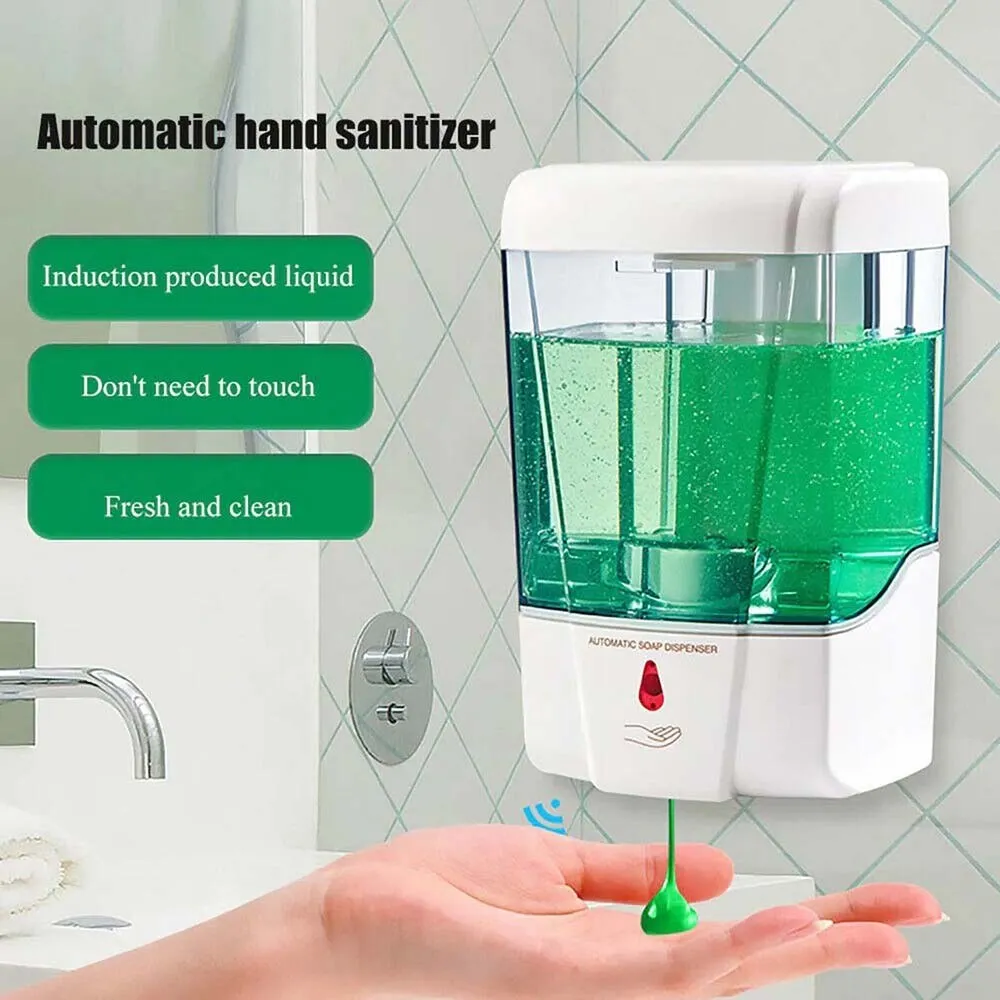 

Automatic Liquid Soap Dispenser 700ML Handfree Touchless IR Sensor Wall Mount