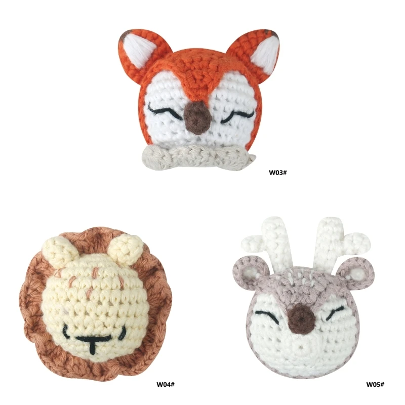 

Animal Rattle Crochet Bead Pacifier Clip DIY Accessories Baby Care Product Wholesale