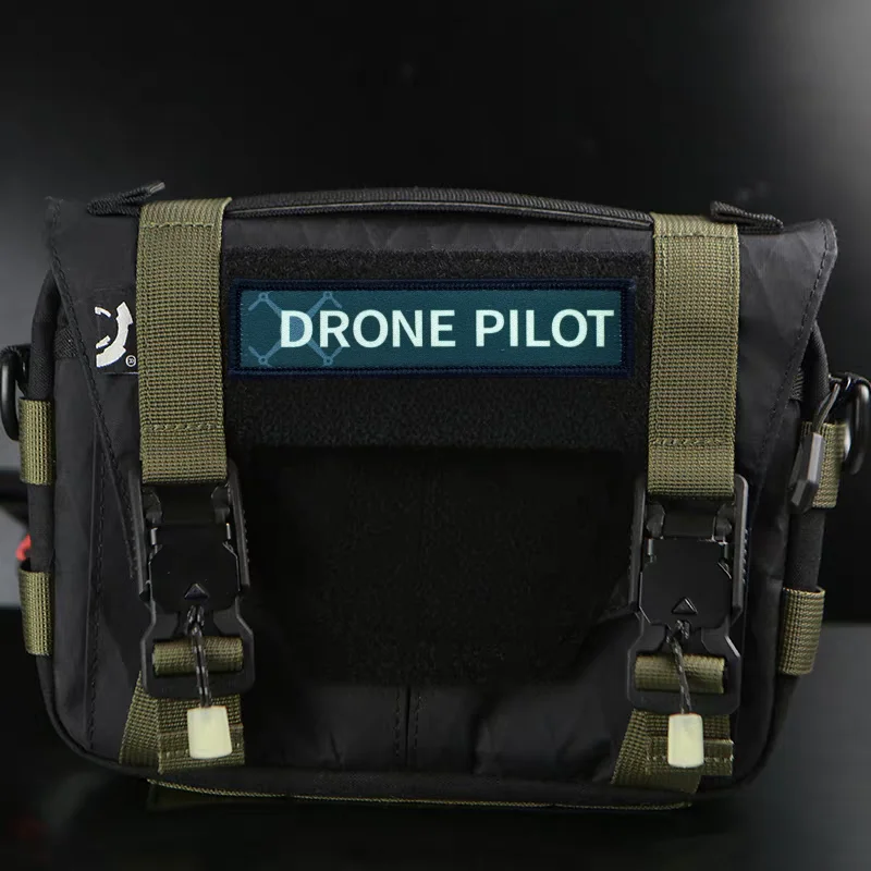Фото Нашивка с принтом DRONE PILOT, истребитель-хранитель, тактический значок боевого моря, военный рюкзак, наклейка, нашивки для одежды №5