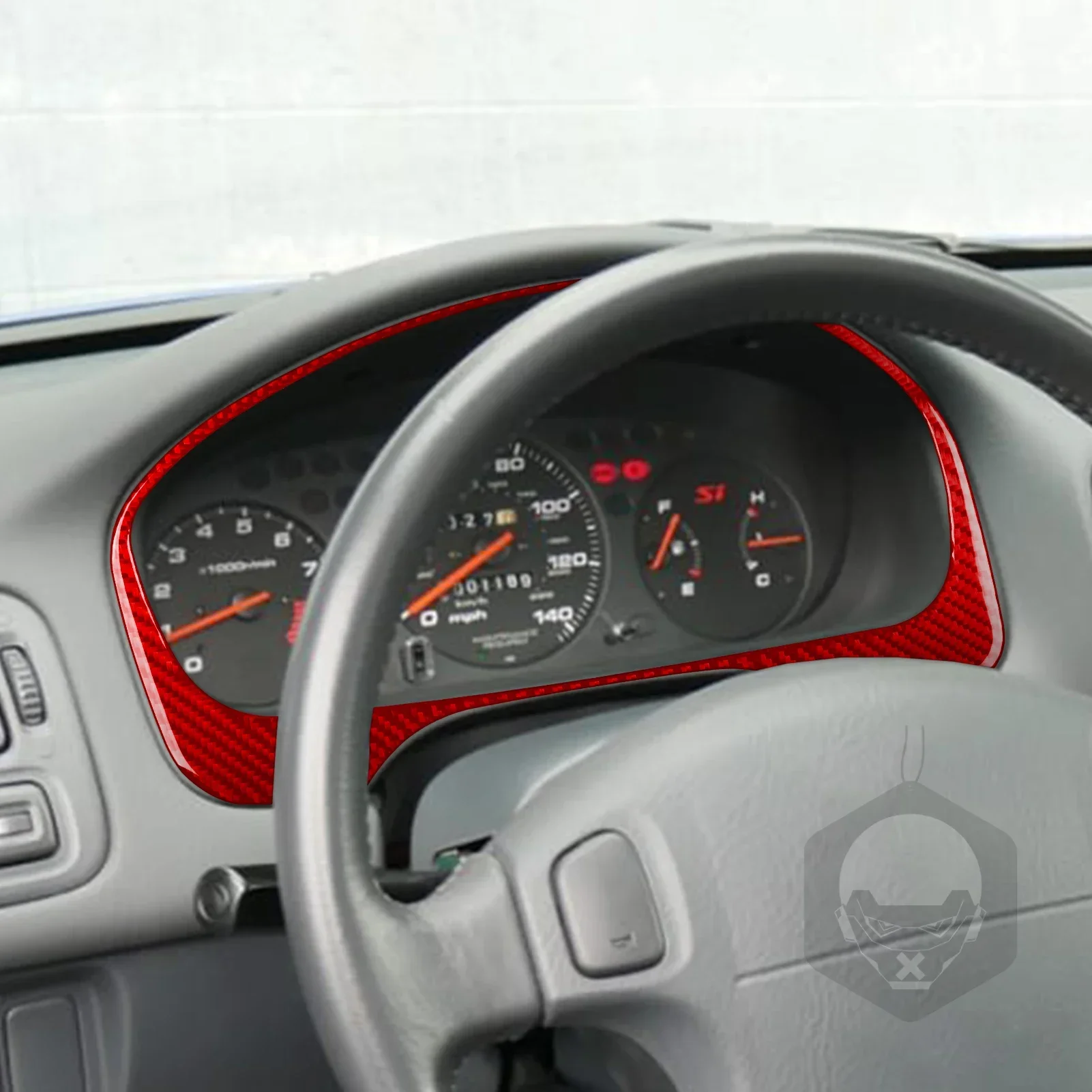 Для Honda Civic 1996 1997 1998 1999 2000 настоящая рама спидометра из углеродного волокна