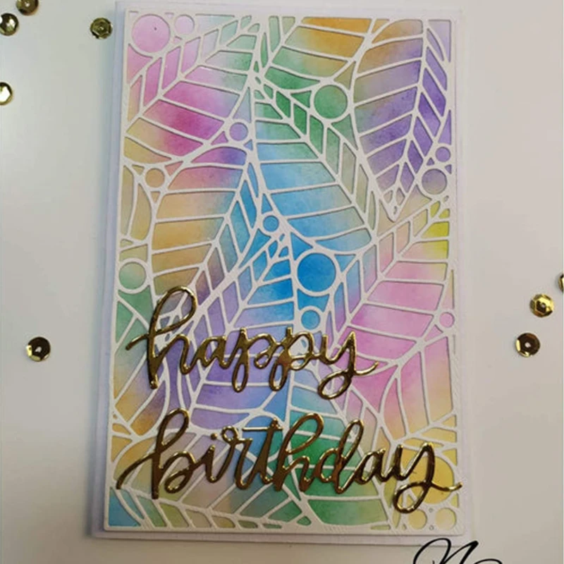 Новинка форма для тиснения в виде листьев рельефная 2022 металлические пресс-формы