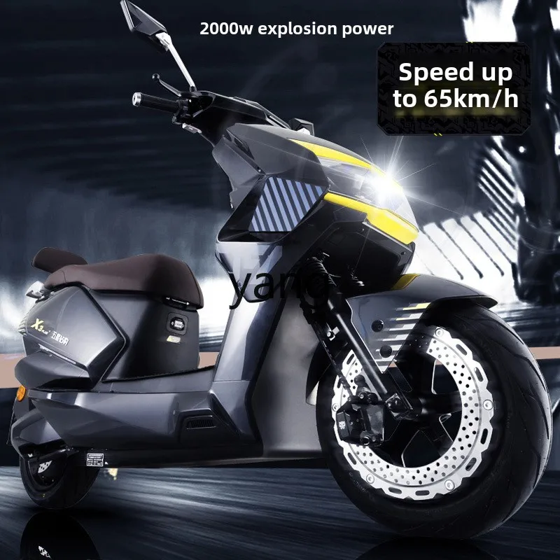 Электрический мотоцикл YJQ 72V38A мощный высокоскоростной аккумуляторный