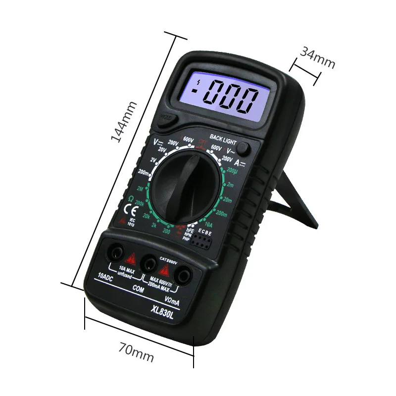 

ANENG XL830L Digital Multimeter Esr Meter Testers Automotive Electrical Dmm Transistor Peak Tester Meter Capacitance Meter
