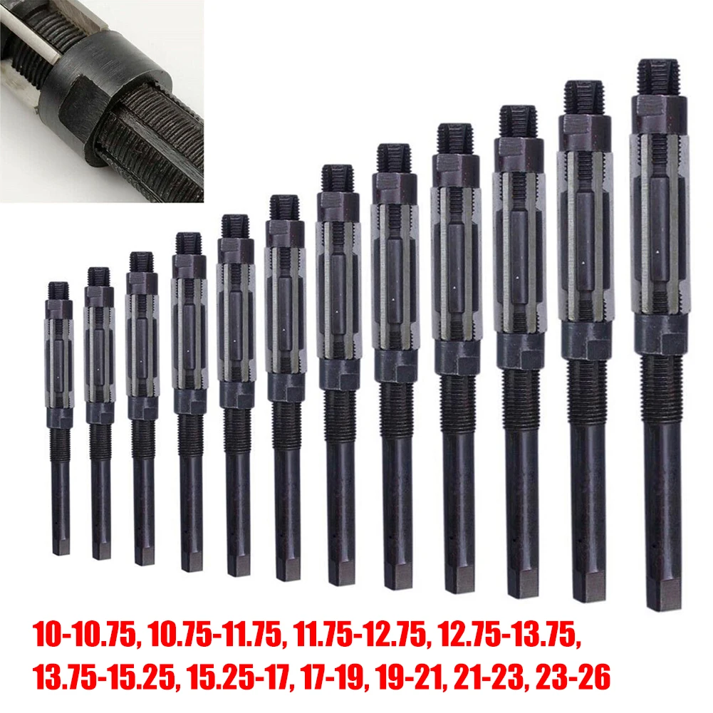 

Chuck Reamer 10mm~26mm Adjustable Range Hand Reamer HSS Metal Hole Cutting Tool H8 Machine For A3 Alloy Cast Iron Cast Steel