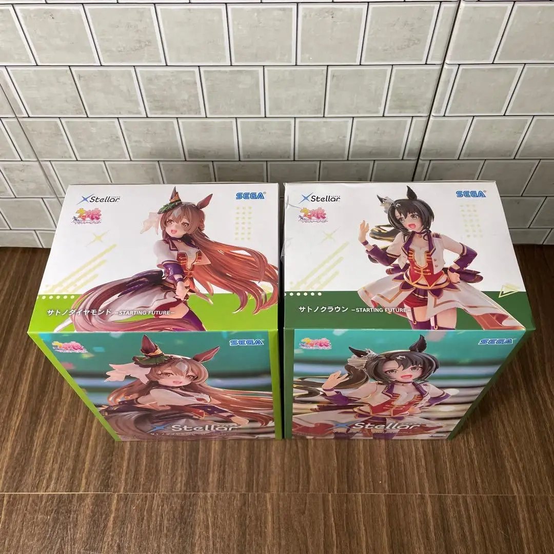 Фото В наличии: Фигурки SEGA XStellar Pretty Derby Satono Diamond и Satono Crown -STARTING FUTURE- из ПВХ, 20 см, аниме-модели, игрушки №2