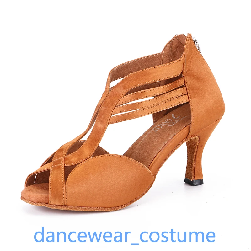 

Туфли женские для бальных танцев, профессиональные сандалии на каблуках, современные туфли-лодочки для латиноамериканских Танго, сальсы, д...
