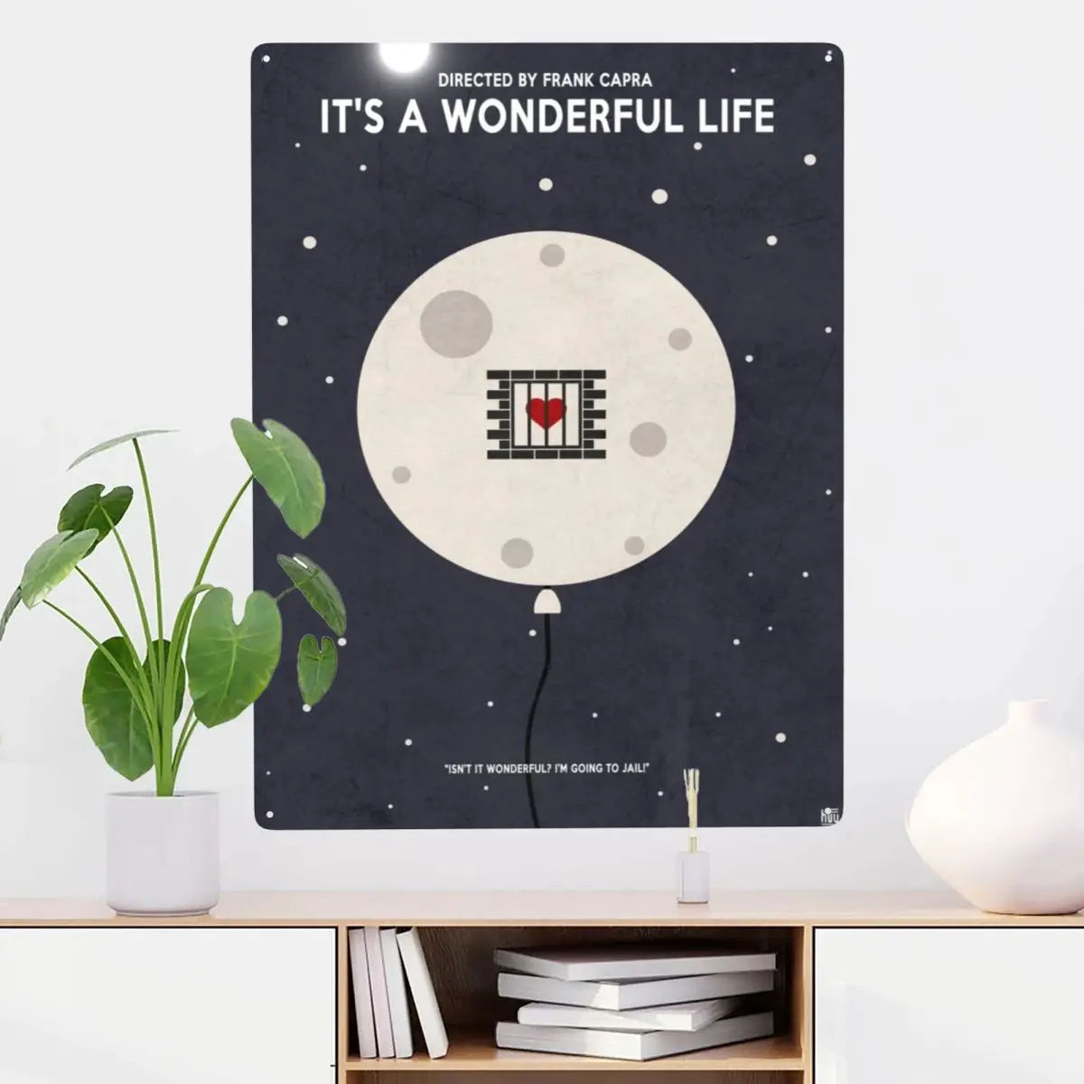 

Its A Wonderful Life Metal Tin Sign Decor Tinplate Pre-drilled Holes Add Atmosphere Living Room