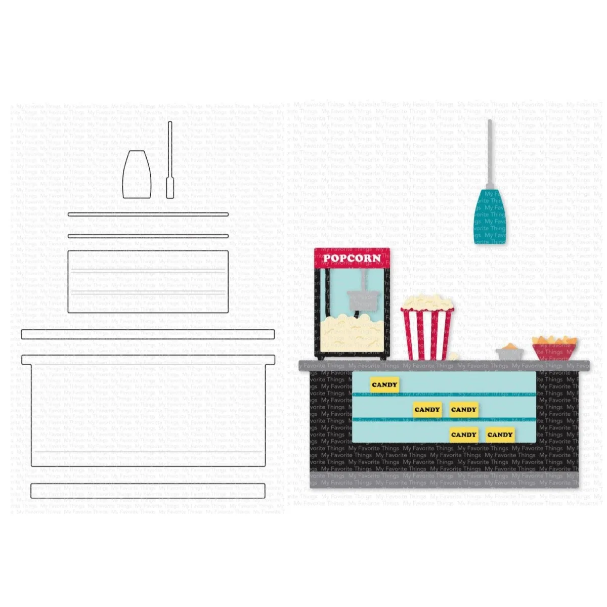 

Concession Stand Basics Metal Cutting Dies DIY Scrapbooking Paper Craft Handmade Make Album Card Punch Embossing Template 2023