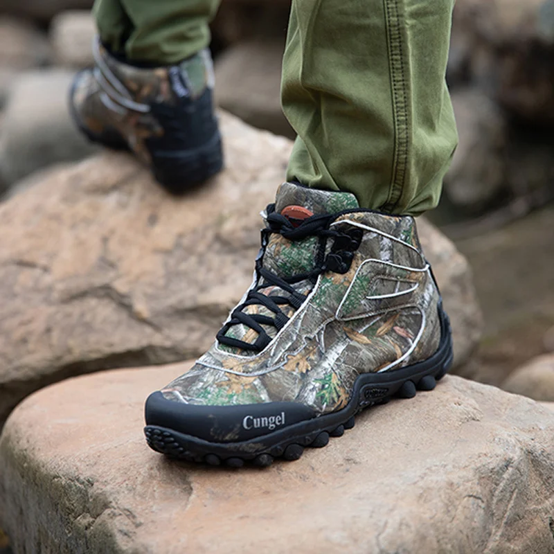 Hot Sale Men's Waterproof Hiking Shoes Lightweight Non-Slip Outdoor Shoes Men Trekking Hiking Sneakers Camping Climbing Shoes