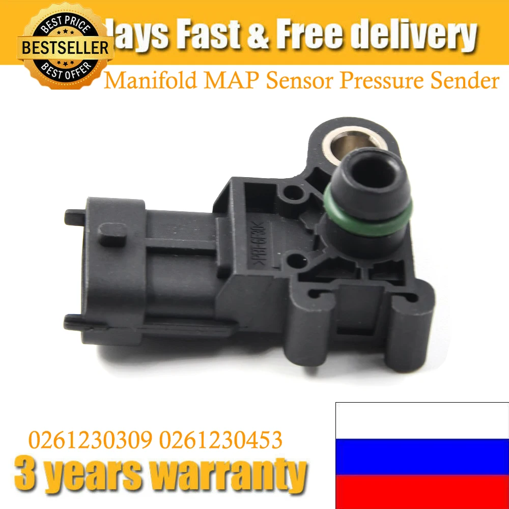 

For Ford- Citroen- Jaguar Land-Rover Mazda Peugeot-Volvo Manifold MAP Sensor Boost Pressure Sender 0261230309 0261230453