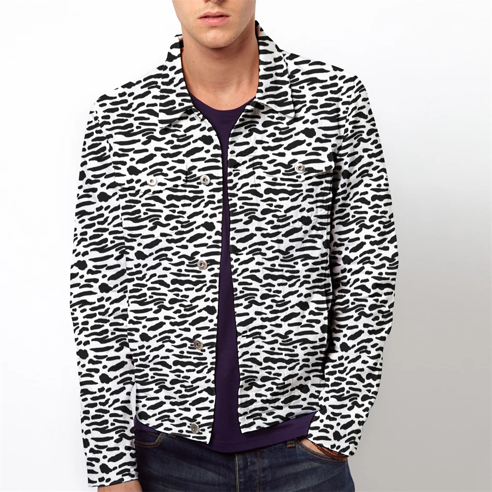

Fashion Long Sleeve Turndown Collar Men's Jackets Coats 2022 Autumn New Casual Cool 3d Digital Printing Tops Outwear for Men
