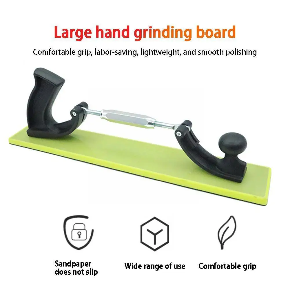 

Hand Sanding Board Deformable Flat Surface Durable Trimming Tool Panel For Rust Removal And Paint Removal Wall Grinding Z6f5