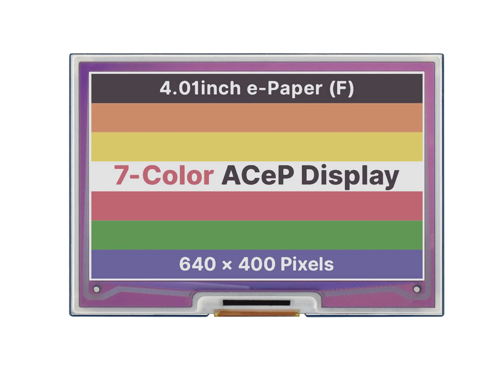 Waveshare 4 01-дюймовый 640*400 пикселей ACeP 7-цветная электронная бумага E-Ink Display HAT для Raspberry