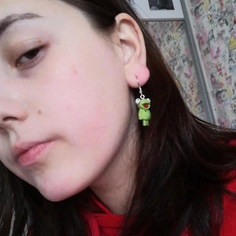 Модные летние висячие серьги с белыми облаками милые акриловые ювелирные