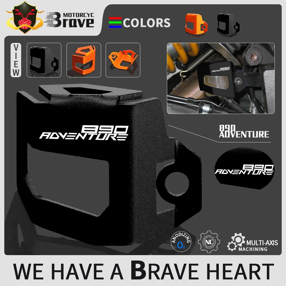 

890 adventure R 2021 2022 Motorcycle Rear Fluid Reservoir Guard Cover Protector For KTM 890ADVENTURE R 890ADV 890 ADV