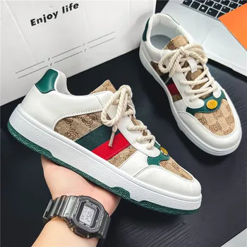 Brand Men Casual Shoes Fashion Sneakers Flat Thick Sole Male Luxury Shoes Zapatillas Hombre Mens Boots Man Shoes Skateboarding 2