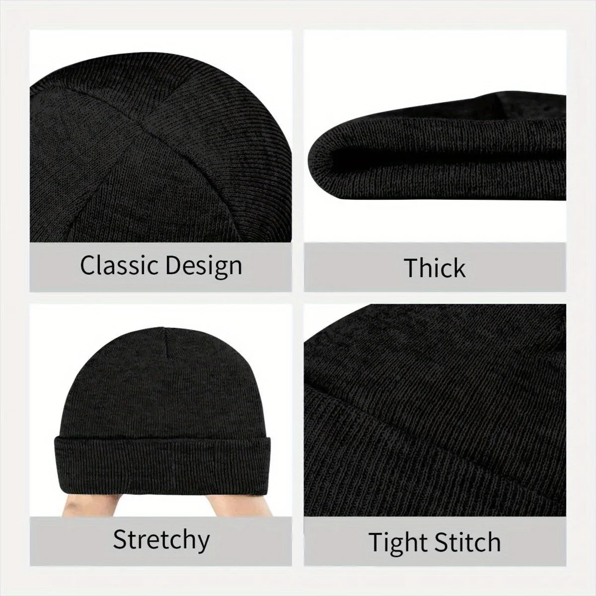 Фото Винтажная вязаная шапка OceanGate Safety Technician, теплая бейсболка Skullies Beanies №4