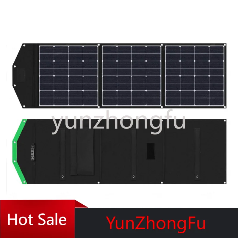 

Складная солнечная панель 150 Вт с выдвижными ножками QC3.0 USB-A Type-C для Jackery Rockpal,Goalzero,Suaoki, большинства электрогенераторов