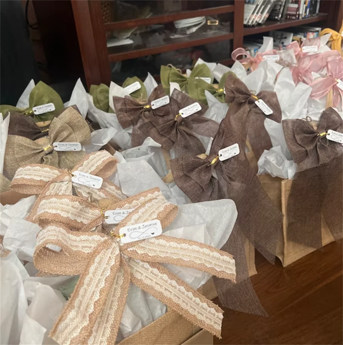 Персонализированные мини-бирки для свадебных сувениров 50 шт. имя под заказ и дата