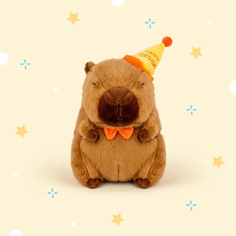 Капибара плюшевая кукла милая аниме пушистая игрушка кавайная с днем рождения