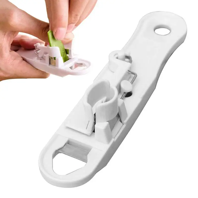 

Green Bean Cutter Lightweight Bean Slicer Cutter Vegetable Cutter Bean Shredder Slicer Remover Peeler Runner White Kitchen