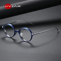 handmade japanese pure titanium glasses frame for men 2022 ultralight vintage myopia optical prescription eyeglasses frame women