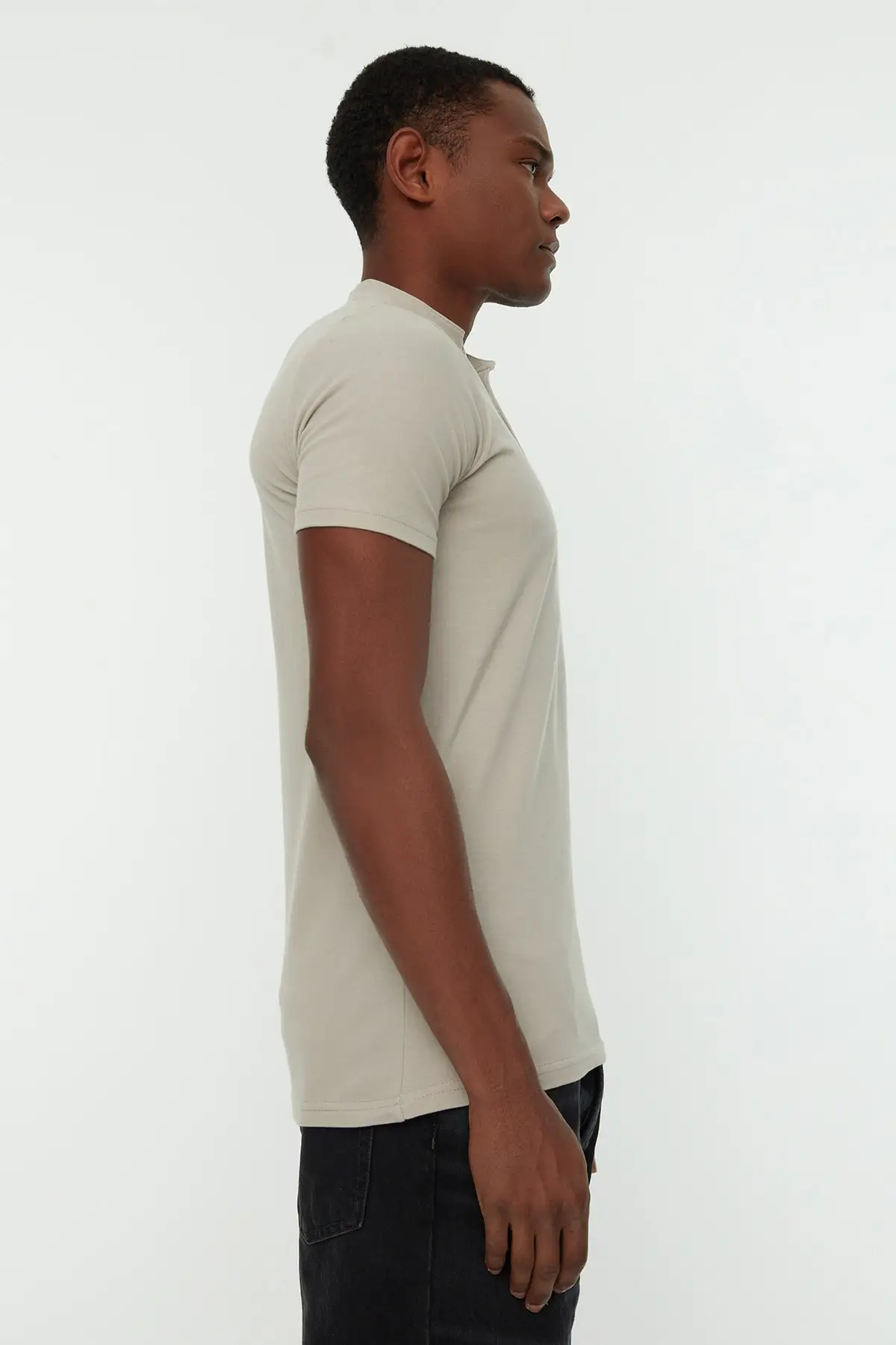 

Men's Slim Fit 100 cotton dominant collar short sleeve Polo neck t-shirt TMNSS21PO0036