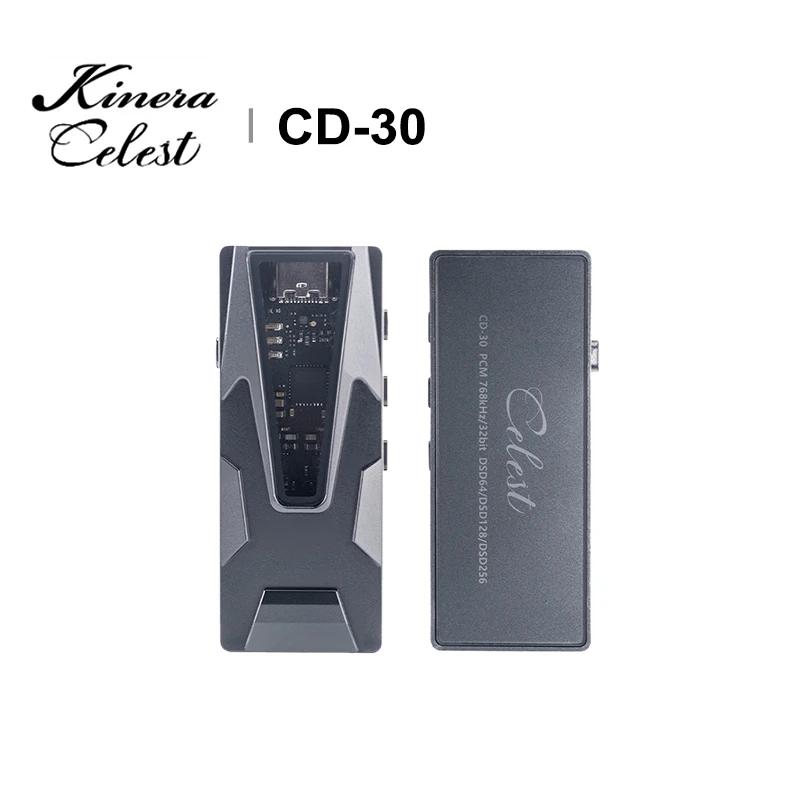 Фото Портативный USB-DAC Kinera Celest CD-30 HiFi, цифровой аудиодекодер ES9039Q2M, флагманский DAC с разъемами 3.5 мм и 4.4 мм №3