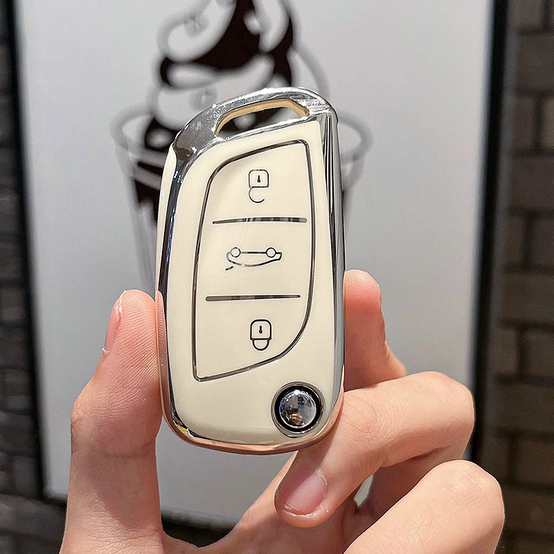 

Чехол для автомобильного ключа из ТПУ, чехол для Peugeot Citroen C1 C2 C3 C4 C5 DS3 DS4 DS5 DS6, аксессуары для автомобильного ключа, брелок